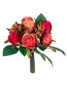 Rozen bundel h30cm koraal