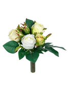 Rozen bundel h30cm wit