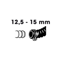 Slangklemmen verzinkt 12.5 - 15mm - afbeelding 2