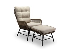 Dex lounge stoel incl. footstool