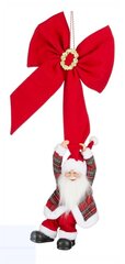 Kersthanger kerstman rood met strik