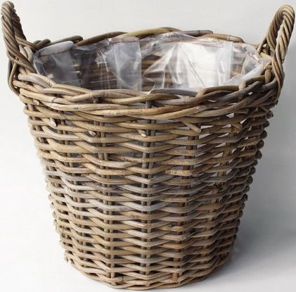 Aardappelmand d40h30cm antiek grijs