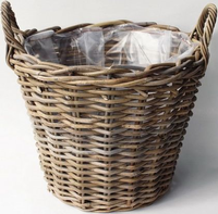 Aardappelmand d40h30cm antiek grijs