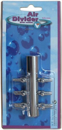 Air divider 6-way.  4/6 mm