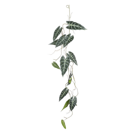 Alocasia guirlande l115b30h6cm groen (Zijde-plant)
