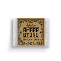 Amber blokje cotton flower