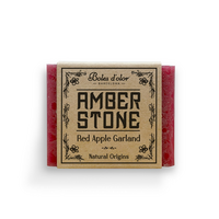Amber blokje red apple garland