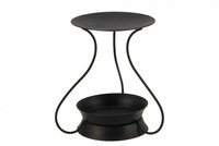 Amber brander rond zwart 14x14cm