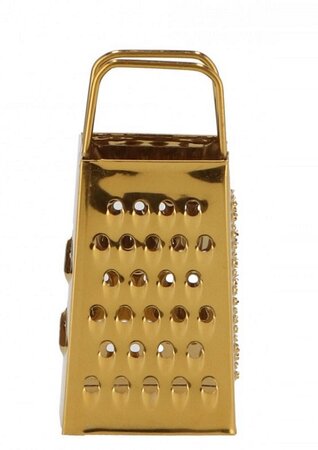 Amberrasp mini goud 4x3x8 cm. - afbeelding 1