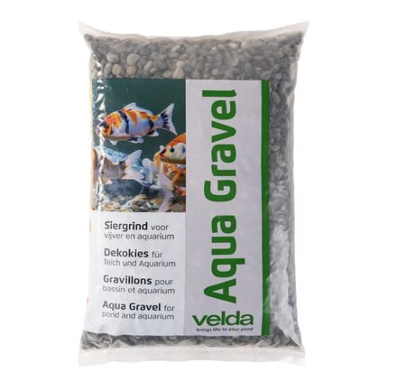 Aqua gravel black 4-6mm 2.5kg (400)