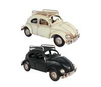 Auto kever 19x9x9cm creme/zwart a2