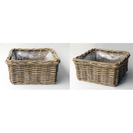 Bak l30b30h15cm antiek grijs - afbeelding 1