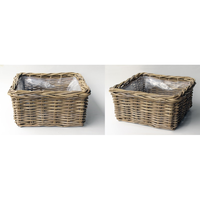 Bak l30b30h15cm antiek grijs