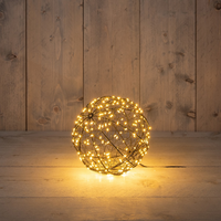 Bal metaal 200led fl. d18cm cw