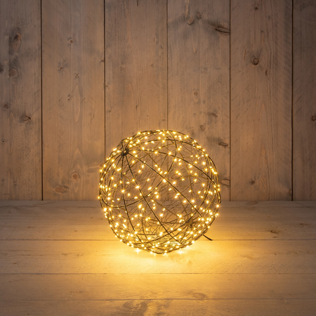 Bal metaal 300led fl. d25cm cw