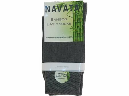 Bamboo sok basic grijs 39-42