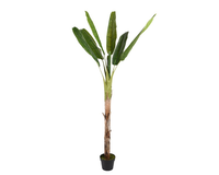 Bananenboom plastic pot l280cm groen (Zijde-plant)