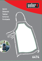 Bbqschort verstelbaar rood en zwart - afbeelding 2