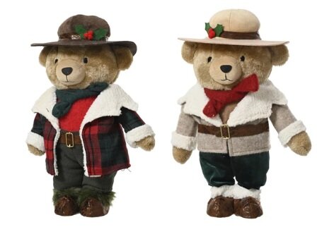 Beer polyester l14b18h31cm per stuk