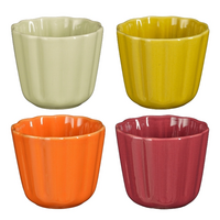 Beker corfu d8.5h7.5cm  4 ass