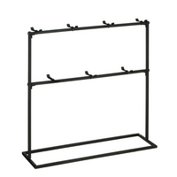 Beker rek l40.5b13h41cm zwart