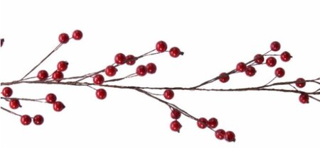 Bessenguirlande foam l150h10 k.rood