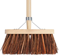 Bezem b28cm bruin +steel - afbeelding 2