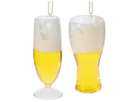 BIERGLAS HANGDECO 11CM 2ASS