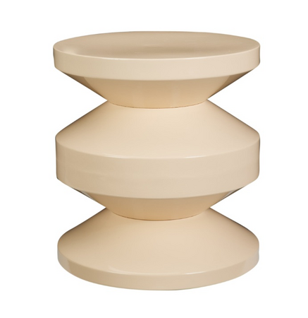 BIJZETTAFEL 31X33CM LICHT GEEL