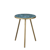 Bijzettafel athena d39h51cm blauw