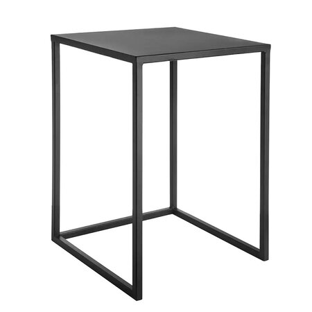 Bijzettafel goa l30b30h42cm zwart
