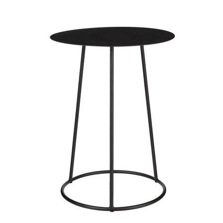 Bijzettafel mikki d45h60cm zwart