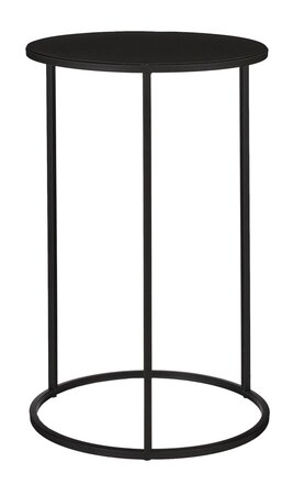 Bijzettafel quinty d23h30cm zwart