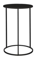 Bijzettafel quinty d23h30cm zwart