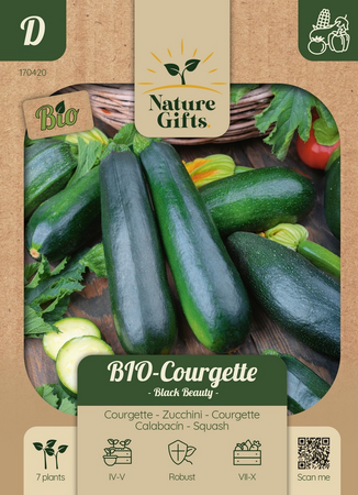 Bio courgette black beauty 7st
