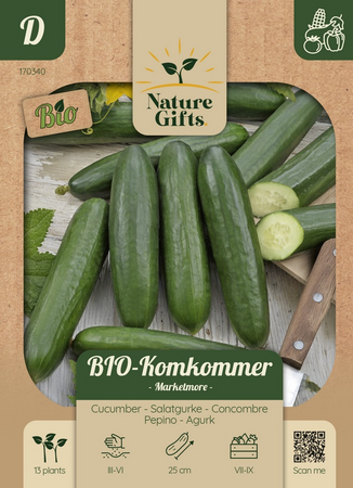 Bio komkommer marketmore 13st