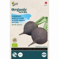 Bio rammenas ronde zwarte 1g