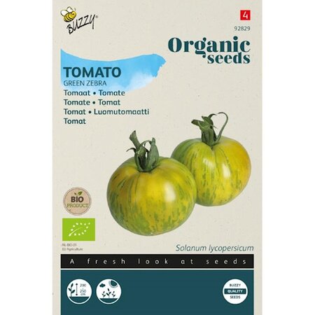 Bio tomaat green zebra 0.1g - afbeelding 1