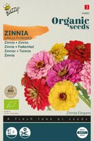 Bio zinnia dahliabloemige mix 1.5g