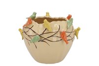 BIRD POT SAND 19X19X15CM