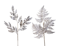 Bladtak plastic l33h75cm goud assorti per stuk (Zijde-tak)