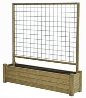 Bloembak Horst 40x180cm met rek