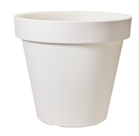 BLOEMPOT E&K ROND 50CM WIT