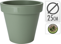 BLOEMPOT EK ROND 25CM GROEN