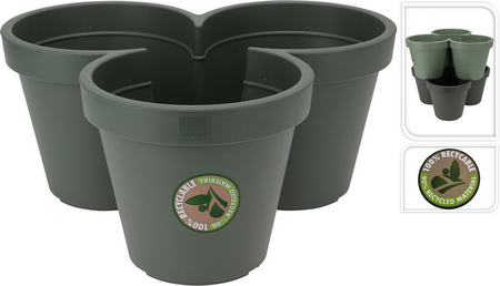 BLOEMPOT EK STAPELBAAR 44CM