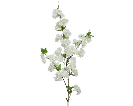 Bloesem poly l15b5h127cm wit