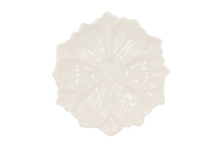 BLOOM COSMEA PLATE WHITE 24x24x4CM
