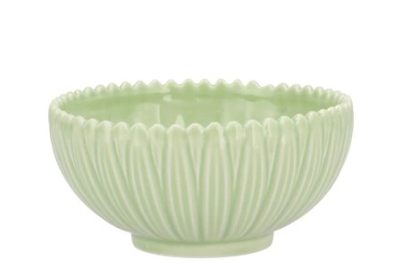 BLOOM DAISY DREAMY GREEN BOWL 18X18X9CM - afbeelding 1