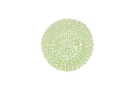 BLOOM DAISY PLATE GREEN 11x11x2CM