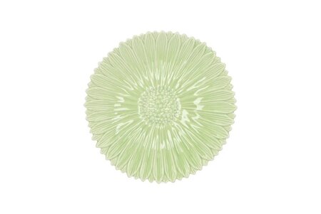 BLOOM DAISY PLATE GREEN 17x17x4CM